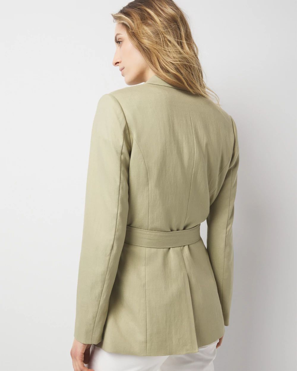 ジャケット Belted Double-Breasted Blazer Jacket Zara Belted Tuxedo Collar Blazer — UFO No More